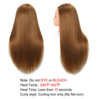 Opini Mannequin Head with 80% Human Hair 26-28" Doll Head for Hairdresser