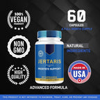 (2 Pack) Jertaris Capsules - Official Jertatis Prostate Health Supplement Support Natural Ingredients - Maximum Strength, Premium Advanced Formula Health & Wellness, 120 Capsules for 2 Months