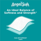 ANGEL SOFT Toilet Paper Bath Tissue, 12 Double Rolls, 260+ 2-Ply Sheets Per Roll