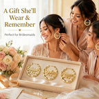 Handmade Bamboo Hoop Earrings for Women Gold Personalized Name Earrings Custom Engraved Stainless Steel Hypoallergenic Birthday Christmas Gift for Mom Grandma (Earring-hoop)