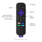 Roku Smart Soundbar, 4K/HD/HDR Streaming Media Player & Exceptional Audio Includes Roku Voice Remote