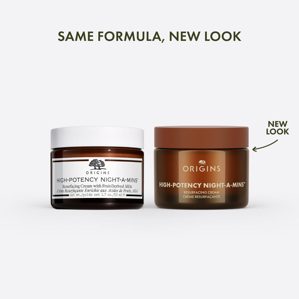 Origins High-Potency Night-A-Mins Resurfacing Face Moisturizer with Jojoba and Squalane | Night Cream, 1.7 Fl Oz
