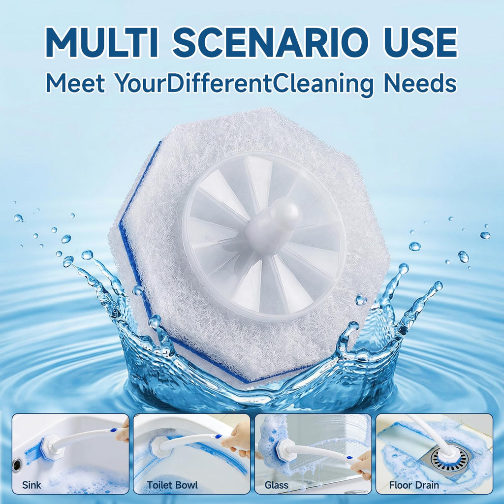 50 Count Toilet Wand Refills Compatible for Clorox, 5X Cleaning Power Toilet Bowl Cleaners & High-Density Disposable Toilet Brush Scrubber - No Falling Apart, Instant Foam Cleaning