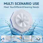 50 Count Toilet Wand Refills Compatible for Clorox, 5X Cleaning Power Toilet Bowl Cleaners & High-Density Disposable Toilet Brush Scrubber - No Falling Apart, Instant Foam Cleaning