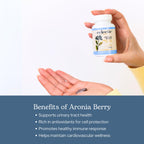 Eclectic Institute Raw Freeze-Dried Organic Aronia Berry Capsules | Supports Heart, Immune System, Digestive, and Urinary Tract Health | 90 CT (450 mg)