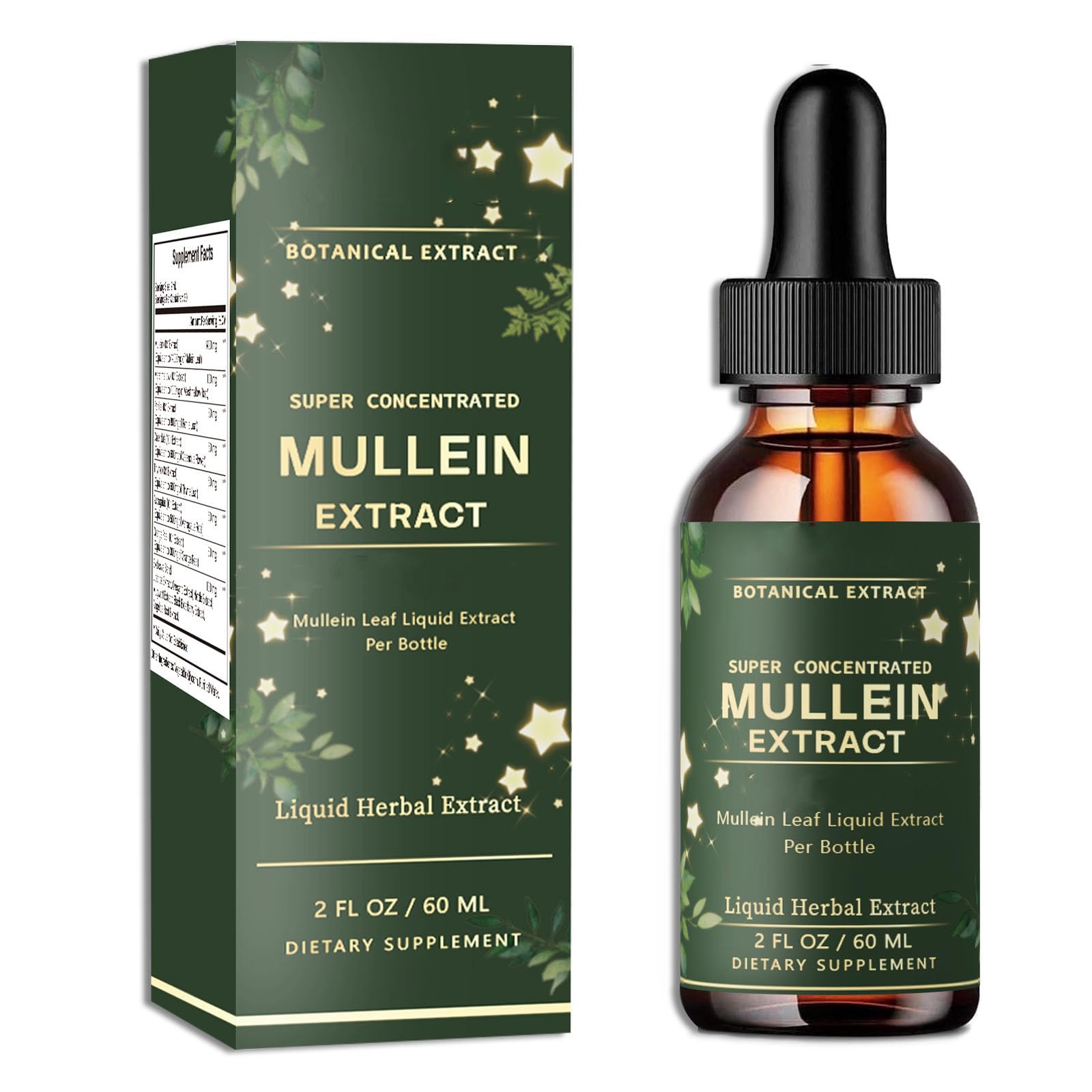 MACELY Origin Drops Mullein Leaf Extract Liquid, Super Concentrated Herbal Drops, Botanical Well