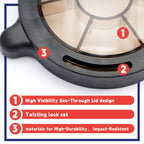 Pool Pump Lid With O-Ring gasket Compatible with Splapool Pureline Deluxe Above-Ground In-Ground Pool Pumps Replaces 47252772, AC81361, NEP2134, PO12728CR, 16578, 647252772, Pool Pump Basket Cover