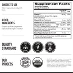 Organic Iron Supplement | Whole Food Mineral & Cofactors, 25 mg Elemental | Enhanced Absorption Plus Blood Health Vitamins – Gentle Form – Supports Healthy Levels & Blood Health – 90 Capsules