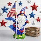 4th of July Decorations Patriotic Gnome Statue Holding American Flag, 250 Years America Faceless Garden Gnome Decor for Indoor Outdoor Patio Yard Lawn, Independence Day Memorial Day USA Merchandise