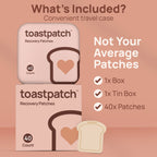 toastpatch Recovery Patches 40 Pack – Natural After Party Relief Patches with Vitamins & Herbal Extracts – Water-Resistant, Easy to Use, Latex-Free for Better Mornings After a Night Out