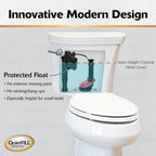 Korky QuietFILL 2X Long Life Toilet Fill Valve - Universal Fits 99% of Toilets - Easy Height Adjust for Fast Install, 528X