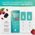 Parrox Zeolite Kids Gummies, 9-in-1 with Zeolite, Omega-3, Magnesium, Elderberry, Vitamin C, Milk Thistle, Vitamin D3, Zinc, B12 – Sugar-Free (60 Gummies – Mixed Berry Flavor)