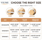 VIUME 32 Pcs Chair Leg Floor Protectors for Hardwood Floors Silicone Covers to Protect Wood Tile Floors Scratches Felt Pads Furniture Leg Caps Reduce Noise (Fit:1.3"-2")