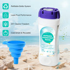 Refillable Bottle for Swiffer® Power Mop™, 720ML / 24 FL.OZ Reusable Solution Container, Leak-Resistant Lock, Use Any Liquid Cleaner