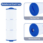 Cryspool® 05043 Filter Compatible with 20690 Marquis Hot Tub Filter, 5CH-512, 50 Sq. Ft Spa Filter Cartridge, 2 Pack