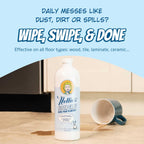 Nellie's Floor Care – Plant-Based Floor Cleaner for Hardwood, Tile, Ceramic, and More – Effectively Lifts Dirt and Odors – Fresh Lemongrass Scent (25 fl oz) - Made in Canada