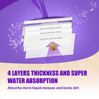 100 Pack Disposable WetJet Pads Refills for Swiffer Wet Jet Mop - Multi-Surface Floor Cleaning Mop Pads, Compatible with Swiffer Wet Pads Refill, 4 Layers Thickened & Durable | Heavy-Duty Absorbent