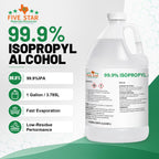 99.9% Pure Isopropyl Alcohol, Concentrated IPA, 1 Gallon 4 Quarts Pack