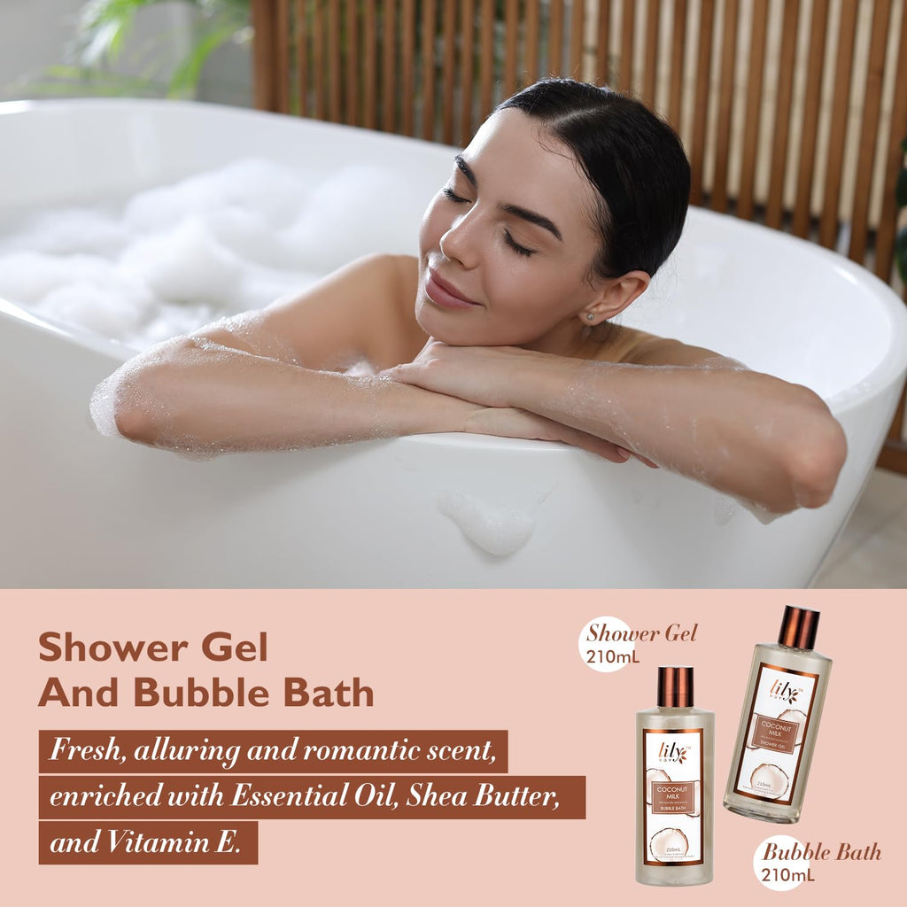Mothers Day Gifts for Women –18Pcs Bath and Body Gift Basket Set for Women and Mom, Spa Basket Set Spa Kit Bath Gifts | Self Care, Birthday, Christmas, Valentines Day Bath Gift Baskets for Her