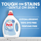 Persil Free & Sensitive Laundry Detergent Liquid, 82.5 Fl Oz, 110 Loads, Ultra Concentrated Laundry Soap, Unscented & Hypoallergenic for Sensitive Skin, All Water Temperatures, HE Safe