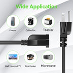 Power Extension Cord 15FT, 3 Prong Grounded Electric Extension Cable Outlet Saver, Single Outlet, Outside, Heavy Duty, Waterproof, Flexible, 16AWG, SJTW, 13A 125V, Outdoor & Indoor Power Wire (Black)