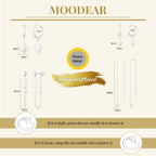 Moodear Silver Earrings for Women, 925 Silver Pearl Earring Stacks Jewelry