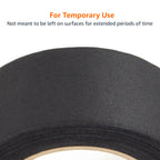 Amazon Basics No Residue, Non-Reflective Gaffers Tape for Photography, 2 inch x 90 feet, Black (Pack of 2)