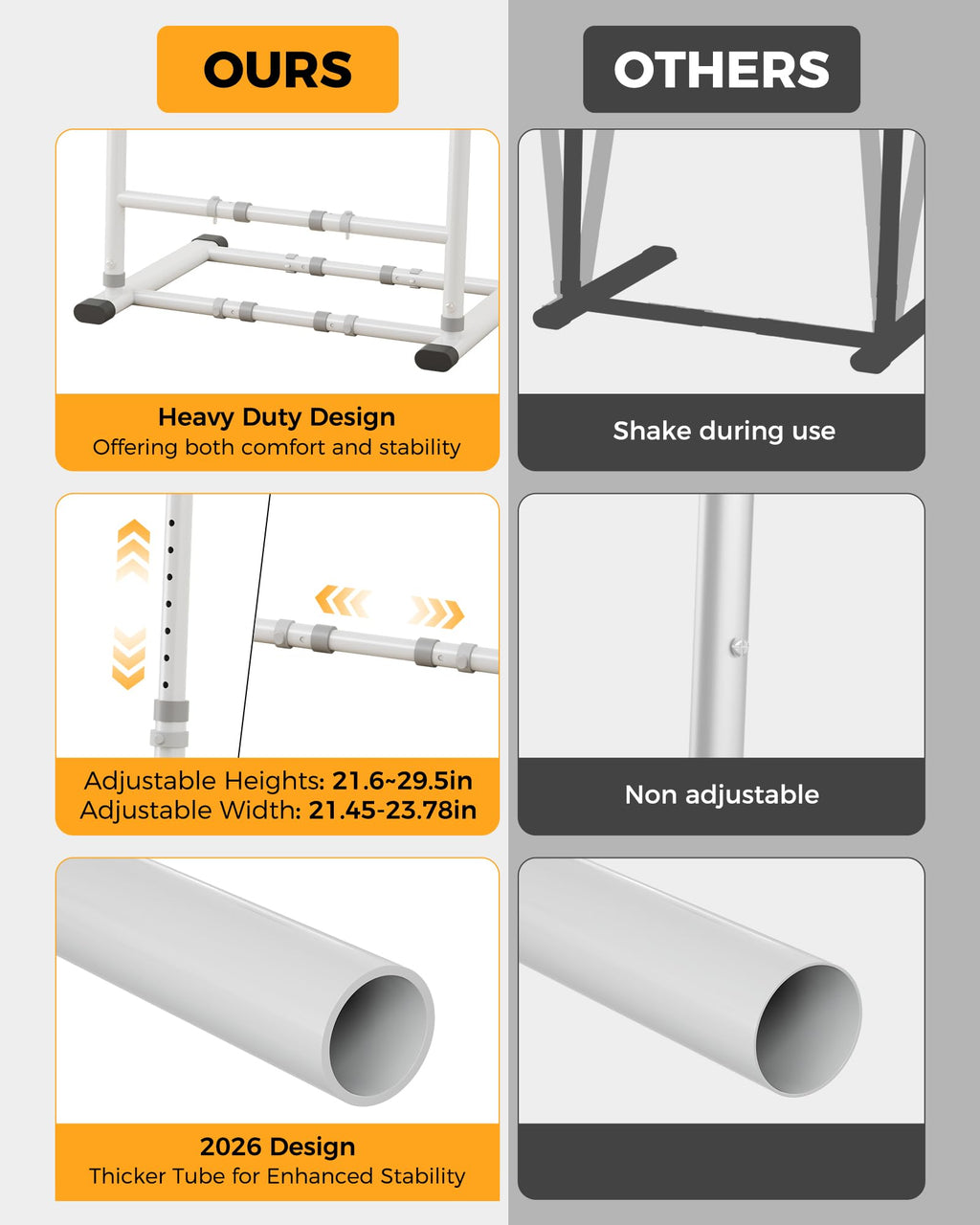JivaJot Couch Stand Assist Aid for Elderly, Sofa Chair Lift Assist Devices for Seniors Sit to Stand, Standing Aids & Supports, Pregnancy, Disabled, Floor Gap Height ≥ 1.4" Leg Gap ＞24", White