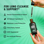 SuperBonsai Super Lungs Mullein Drops – Herbal Lung Support Tincture with Mullein Leaf Extract Elderberry Reishi Marshmallow Root – Supports Clear Breathing & Wellness – 2 oz
