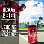 BSN Amino X Muscle Recovery & Endurance Powder, BCAAs, 10 Grams of Amino Acids, Keto Friendly, Caffeine-Free, Support Endurance, Zero Sugar, Fruit Punch, 70 servings, 35.84 Ounce (Packaging May Vary)