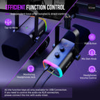 FIFINE AmpliGame AM8T XLR/USB Gaming Microphone Set, Dynamic PC Mic