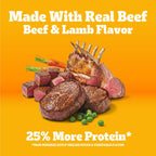 Pedigree High Protein Adult Dry Dog Food, Beef and Lamb, 18 lb