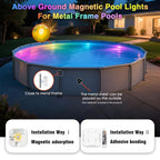 HL Pool Lights,Rechargeable Submersible LED Lights with Remote,Waterproof Magnetic Floating Light,Underwater Battery Spotlight for Above Ground/Inground Swimming Pools,Hot Tubs,Fountains-4 Pack