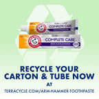 ARM & HAMMER Complete Care Toothpaste, Teeth Whitening Toothpaste, Fluoride, Whole Mouth Protection, Fresh Mint Flavor, 6.0 oz (Pack of 1)