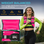 Weighted Vest, 8lb/12lb/16lb/20lb Weight Vest with Reflective Stripes for Men Women, Two Adjustment Straps for Workout, Strength Training, Running, Fitness, Muscle Building, Weight Loss (8lb)