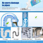 Pipeline Dredging Agent, Drain Clog Remover, Powerful Unclog Sink Drain Cleaner, for Kitchen Bathroom Sinks, Tubs Pipe Cleaning Tool (2PCS)