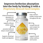 Mara Labs BerbElite | 350mg Berberine HCL & Broccoli Seed Complex for Increase Bioavailability | 30 Vegan Capsules