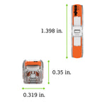 221-2401 | WAGO Lever-Nuts® Inline Splicing Connector | for Solid and Stranded Conductors | 2-Conductor with Operating levers | 20-12 AWG | Transparent housing | White Cover | [Bag of 500 Pieces]