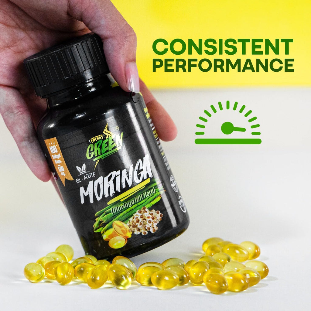 Moringa Seed Oil Softgels, 100% Pure, Cold-Pressed from Moringa Oleifera Seeds, Vegan, Non-GMO, Natural Antioxidant Superfood, 1000mg per Serving – 100 Capsules by Amazon Andes
