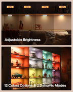 Puck Lights with Remote, Rechargeable 13 RGB Colors Tap Lights, 3 Pack