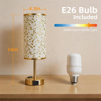 Fitfull Table Lamp for Nightstand, High-Sensitivity Touch, 3-Level Dimmable Bedside Lamp with AC Outlet | USB | and USB-C, Ideal Night Stand Lamp for Bedroom, Reading, Living Room(Triangle&Gold)