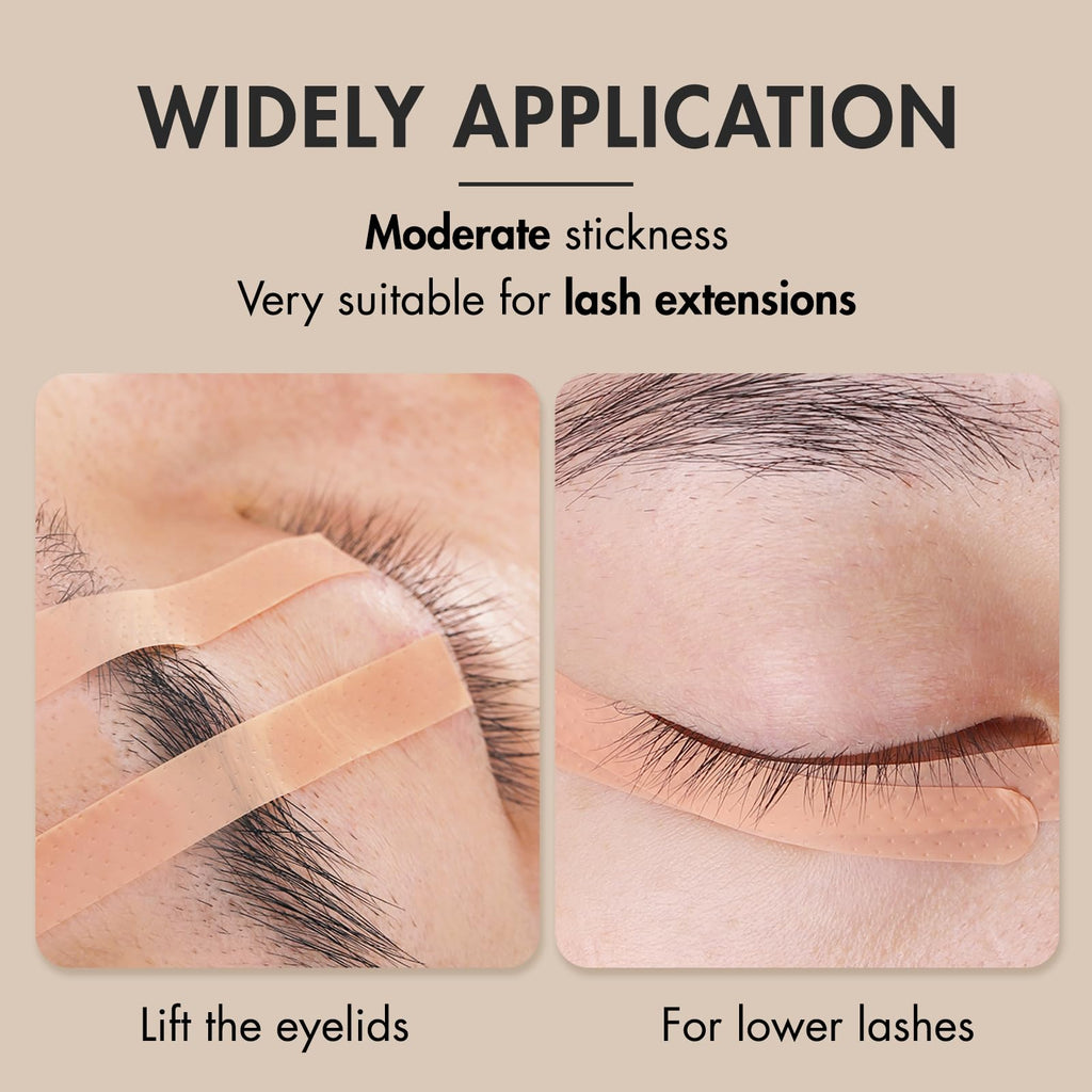 Embagol 800 Pcs Eyelash Extension Tape Lash Tape - Breathable Micropore Medical Tape for Sensitive Under Eye Use