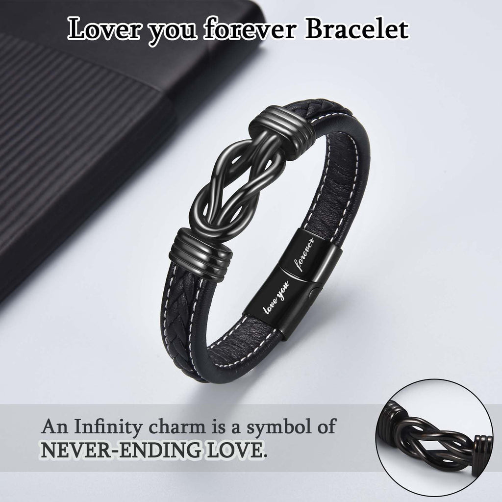 FIEEFX To My Son Bracelet Gifts from Dad Mom