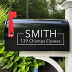 LESOON Mailbox Numbers Street Address Reflective Vinyl Decal, Personalized House Numbers for Mailbox, Custom Apartment Office Stickers - CMN12