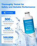 Waterdrop WD-F45 Replacement for Samsung® DA97-17376B, HAF-QIN/EXP, DA97-08006C, RF28R7201SR, RF28R7351SG, WD-F45, Refrigerator Water Filter, 3 Filters