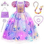 Meland Light Up Princess Dress for Girls, Dress Up Toy Gift Set(7-8 Years)