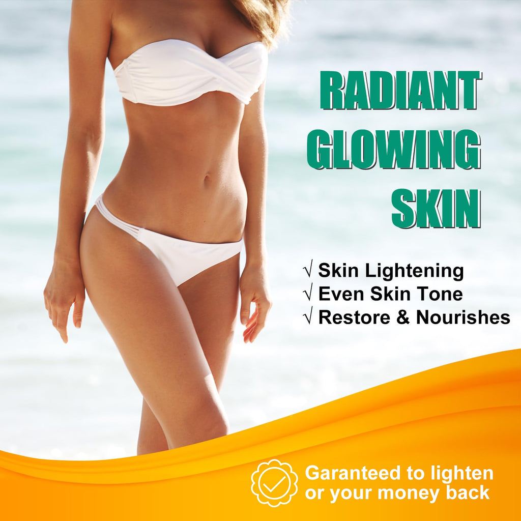 Skin Bleaching Cream, Skin Lightening for Intimate Area, Whitening Cream Underarms, Knees, Elbows, Inner Thigh, Bikini Line, Armpit, Natural Formula Dark Spot Remover