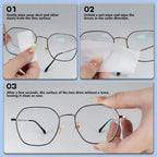 Lens Wipes for Eyeglasses (500 Count), Pre-moistened Cleaning Wipes, Non-Scratching and Streak-Free, Individually Packaged, Suitable for Cleaning Camera Lenses, Sunglasses, and Optical Equipment