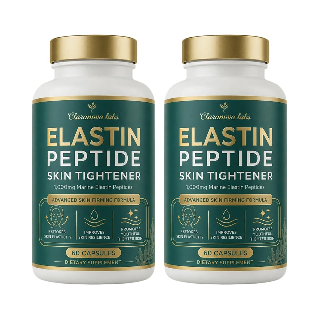 Claranova Labs Elastin Peptides, 1000mg Marine Elastin Peptide Skin Tightening Formula