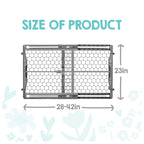 Regalo 28"-42" Expandable Plastic Baby Gate, Bottom of Stairs & Doorways
